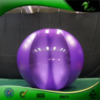 Costume gonflable Hongyi, combinaison gonflable transparente violette, boule roulante gonflable