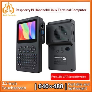 <span class=keywords><strong>Raspberry</strong></span> <span class=keywords><strong>Pi</strong></span> <span class=keywords><strong>4</strong></span> en <span class=keywords><strong>Pi</strong></span> 5 handheld Linux terminalcomputer met 3,5-inch touchscreen, 640x480 resolutie en draagbaar ontwerp - Product Image 2