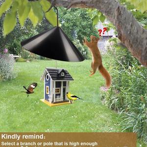 Déflecteur d'écureuil en plastique enveloppant la protection de poteau de mangeoire d'oiseau pour le jardin extérieur - Product Image 5