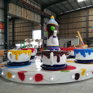 Trailer Mounted Kids Amusement Lunapark Carnival Movible Rotary Rides Portable Coffee Cup Ride 24 Asientos Personalizado para la venta - Product Image 5