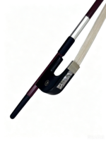 German Type Violin Bow 3/4 Size MiaoSenGuang ZWA10 Brazilwood Stick with Ebony Frog Handmade Polished Finish Durable