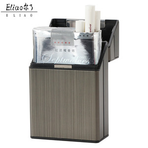 Erliao Portable <strong>Automatic</strong> <strong>Cigarette</strong> case Box Smoking <strong>Cigarette</strong> case Custom Luxury Aluminum <strong>Cigarette</strong> case Metal Vintage - Product Image 1