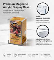 Umweltfreundliche Maßgefertigte UV-Beständige Klare Magnetische Acryl-Hülle für One Piece OP04 Kingdom Intrigue Japanische OPCG Booster Box