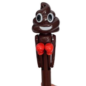 Nouveau design de forme originale, balle de sport en plastique en forme de crotte, avec logo mignon et design de combat créatif, jouets interactifs de farces, cadeau de festival - Product Image 4
