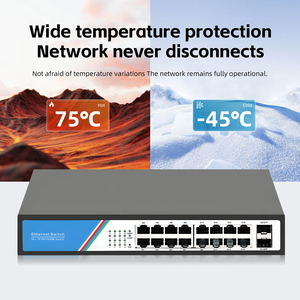 Switch Gigabit non géré 16+2 ports 10/100/1000 Mbps 36 Gbps avec 2 emplacements SFP, format rack de bureau pour réseau de caméras de sécurité, en stock - Product Image 6