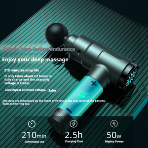 Masajeador Facial eléctrico inalámbrico profesional, 6 tipos de cabezales de masaje, terapia de alivio de percusión de tejido profundo doble individual - Product Image 6