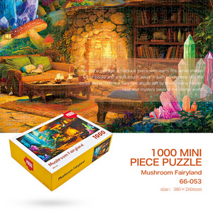 Ingrosso 1000 pezzi di cartone grigio Puzzle 380x260mm giocattolo didattico <span class=keywords><strong>gioco</strong></span> per adulti bambini Rompecabezas confezione regalo - Product Image 5