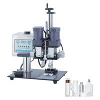 Machine de vissage semi-automatique à couple de serrage réglable pour bouteilles PET, bouteilles en plastique et bouteilles en verre