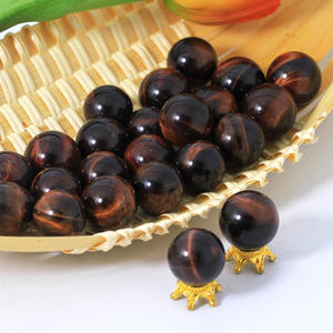 Cristaux sphériques en œil <span class=keywords><strong>de</strong></span> <span class=keywords><strong>tigre</strong></span> rouge en gros, 20 mm, pierres <span class=keywords><strong>de</strong></span> guérison polies, ornements Feng Shui, pierres précieuses, boule <span class=keywords><strong>de</strong></span> cristal - Product Image 4