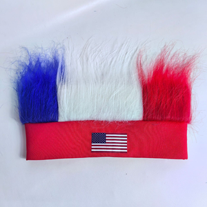 Peluca de Fanático del Fútbol con Bandera de País, Peluca de Fanático del Fútbol con Bandera de Argentina, Gorra para Eventos Deportivos de Fútbol - Product Image 4