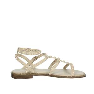 Sandalo piatto beige da ragazza Patrizia Pepe J3717.02 con dettagli a borchie e cinturini - Product Image 4