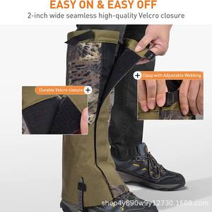 Polainas de senderismo Woqi color verde oscuro, unisex, impermeables, transpirables, para nieve, para hombres y mujeres, equipo de montañismo para exteriores. - Product Image 4