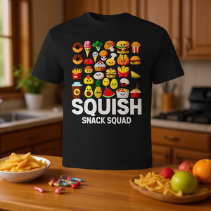 Camiseta de Manga Larga Squish Snack Squad con Diseño de Peluche de Comida, Ropa Unisex - Product Image 3