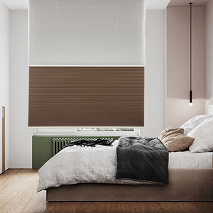 Honeycomb Blinds Hexagon Sunshade Sliding <strong>Door</strong> Cordless Honeycomb Blind Window Double Motor Control Top Down Bottom up - Product Image 5