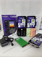 Téléphone portable pour seniors T2820 FM Radio Triple SIM 2,8 pouces avec clavier, GSM, 3600 mAh, téléphone à fonctions