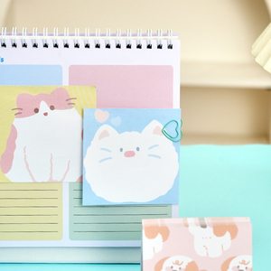 Blocs-notes autocollants personnalisables en papier, mignons et de style dessin animé, pour la lecture et la classification des fichiers, vente en gros - Product Image 5