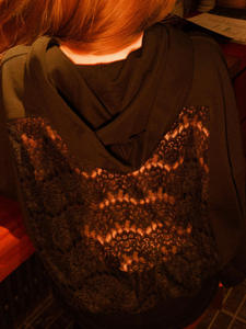 Nouveauté printemps, gilets pour femmes, style vintage, tissés, à fleurs, respirants, teints en uni, à manches longues, dos nu, ajourés - Product Image 4