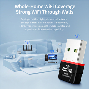 Custom Logo 2.4GHz 300Mbps USB WiFi Adapter External <b>Wireless</b> for Desktop Laptop <b>PC</b> Stock Availability USB Adapter <b>Wireless</b> Stoc - Product Image 4