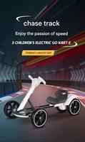 Nouvelle voiture électrique pour enfants Kart électrique Musique Éducation précoce et autres fonctions Pliable Installation gratuite Voiture jouet électrique