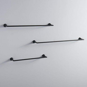 Toallero Moderno Negro Mate, Toallero Minimalista de Pared para Baño, Soporte Metálico para Toallas para Baño, Cocina y Hotel - Product Image 4