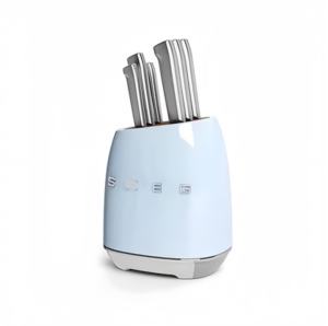 Juego de Cuchillos de Acero Inoxidable de Alta Calidad de 6 Piezas con Mangos Ambidiestros, Diseño Integrado y Fundas Protectoras - Product Image 1