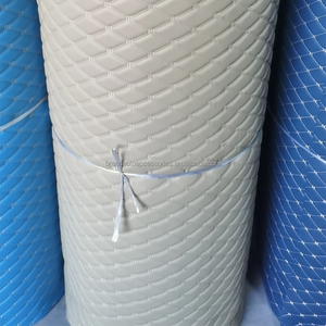 Factory Price Embroidery Stitched <strong>Quilted</strong> PVC Leather with Sponge for Car Interior Upholstery Hotel Decoration - Product Image 2