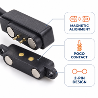 Cable USB de Nailon de 2.8mm con Conector Magnético de 2 Pines de Aleación de Cobre, 1.5A, IP20, 36V, para Dispositivos Portátiles, Buen Precio