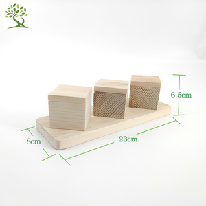 Stile moderno ecologico in legno di pino criceto mangiatoia giocattoli per l'arricchimento del criceto - Product Image 4