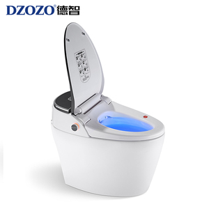 Sang trọng thông minh tầng gắn tự động tuôn ra bởi chân cảm biến tự động phun nước commode thông minh hình bầu dục Siphon nhà vệ sinh - Product Image 3