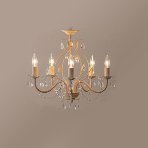Lámpara de Araña LED de Lujo, Color Blanco, para el Hogar, Estilo María Teresa, Decorativa, de Acrílico, Moderna, de Cristal - Product Image 6
