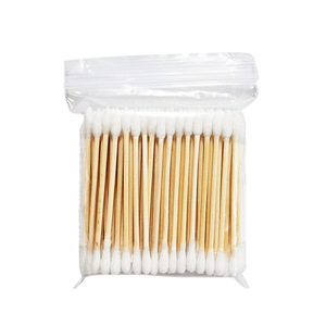 Cotons-tiges double extrémité, bâtonnets en bois, cotons-tiges pour le maquillage, boules de coton, cotons-tiges pour le nettoyage des oreilles, coton démaquillant - Product Image 5