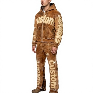 Chándal Deportivo Personalizado para Hombre, Estampado, con Capucha, Corte Regular, para Invierno, 100% Algodón, Cierre con Cordón - Product Image 1