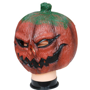 Máscara de cabeza de calabaza de Halloween, tamaño único, accesorio de látex para disfraz, cosplay, fiesta de disfraces - Product Image 2