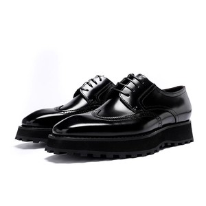 Bottines Chelsea pour hommes, nouvelle collection, best-seller, style automne, en cuir à motifs, pour affaires, formelles, légères - Product Image 5