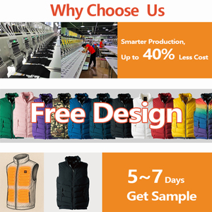 سترة منتفخة للرجال بشعار مخصص قابلة للغسل مقاومة للماء سترة تدفئة سميكة ذكية ساخنة للتزلج في الهواء الطلق المشي لمسافات طويلة التسلق - Product Image 5