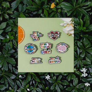 Actias Selene Ningpoana esmalte Pin personalizado colorido mariposa polilla insecto broche impreso Metal solapa insignia naturaleza joyería regalo - Product Image 3