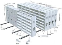Mracking Intelligent Dense Rack Salle de classement Rack manuel de stockage de fichiers Rail manuel Déplacement armoire dense