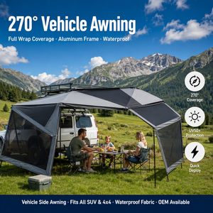 <span class=keywords><strong>Toldo</strong></span> Zentopia de 270 Grados, Independiente, de Aleación de Aluminio, Impermeable, para SUV/4x4, con Protección UV, para Portaequipajes de Techo, Uso en las Cuatro Estaciones - Product Image 1