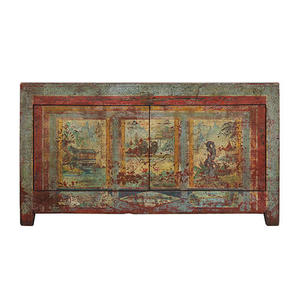 Mueble de almacenamiento de madera para sala de estar con estantes y cajones, diseño moderno de muebles para el hogar. - Product Image 4