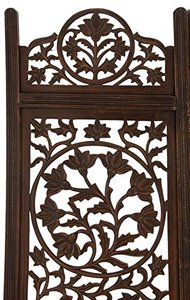 <span class=keywords><strong>Paravent</strong></span> mobile en <span class=keywords><strong>bois</strong></span> rustique avec structure de cadre finition vieillie pour salon et chambre à coucher - Product Image 4