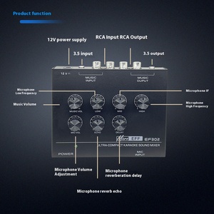 Mixing Console Reverb <strong>Karaoke</strong> Microphone Preamplifier Home Outdoor Computer Small <strong>Karaoke</strong> <strong>Mixer</strong> - Product Image 3