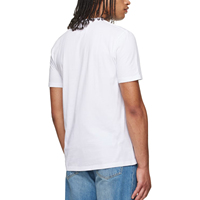 T-shirt col rond homme en coton peigné épais 240 GSM, coupe oversize et épaules tombantes, logo sérigraphié sur le devant, écologique