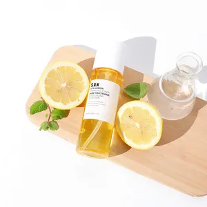 Semprotan kabut Toner Wajah, Label pribadi OEM organik pemutih peremajaan pelembab perawatan kulit wajah Lemon Vitamin C