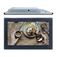 Moniteur Écran Tactile LCD Intégré Mural YC-132EBT de 13,3 Pouces à 7-21,5 Pouces avec Imprimante et Ports VGA DVI