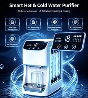 Distributeur d'eau chaude et froide B2B de comptoir avec osmose inverse, rappel intelligent, arrêt automatique, longue durée de vie, purificateur d'eau domestique en plastique