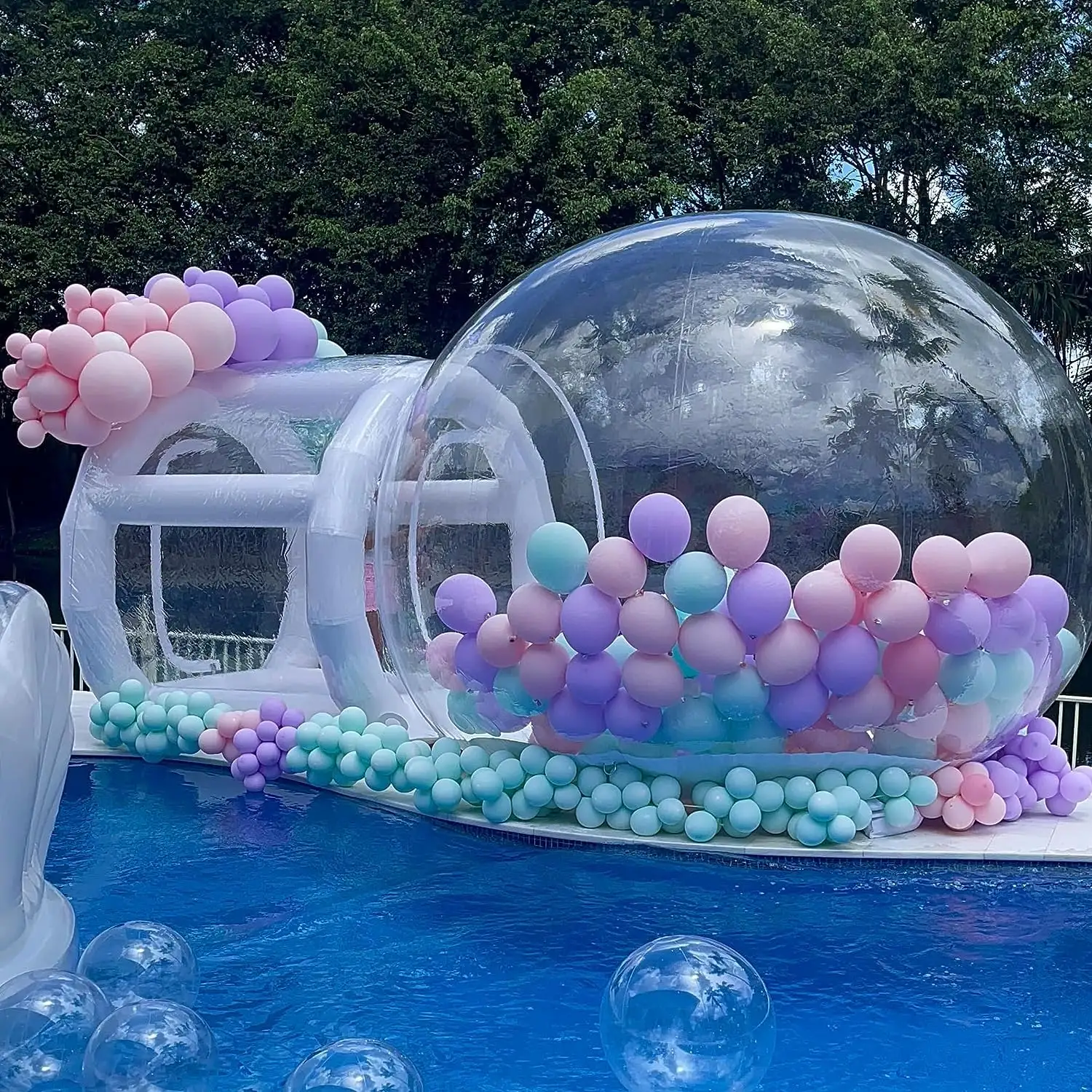 Kommerzielle Kinder party Clear Dome Ballon Garten zelt Bubble Tent Aufblasbares Bubble Bounce House