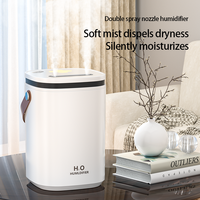 Humidificateur Ultrasonique 2L Grande Capacité Double Pulvérisation Sans Fil Portable Diffuseur D'air Frais pour Chambre Salon Bureau Maison