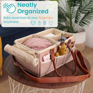 Bolsa <span class=keywords><strong>de</strong></span> Fieltro al por Mayor con Múltiples Compartimentos, Gran Capacidad, <span class=keywords><strong>Organizador</strong></span> <span class=keywords><strong>de</strong></span> <span class=keywords><strong>Pañales</strong></span> para Bebé con Tapa para Artículos Esenciales <span class=keywords><strong>de</strong></span> Recién Nacido - Product Image 2