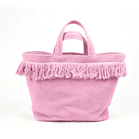 Sac fourre-tout à bandoulière pour femme, personnalisable avec logo, en tissu éponge, grand format, souple, pour la plage et le shopping