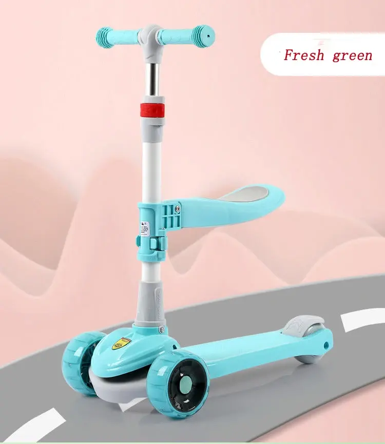 Hot Sale Adjustable Kick Skate Scooter For Kid Child Toddler Fun Entertainment Home Garden Play Learning Activity 3 Wheels